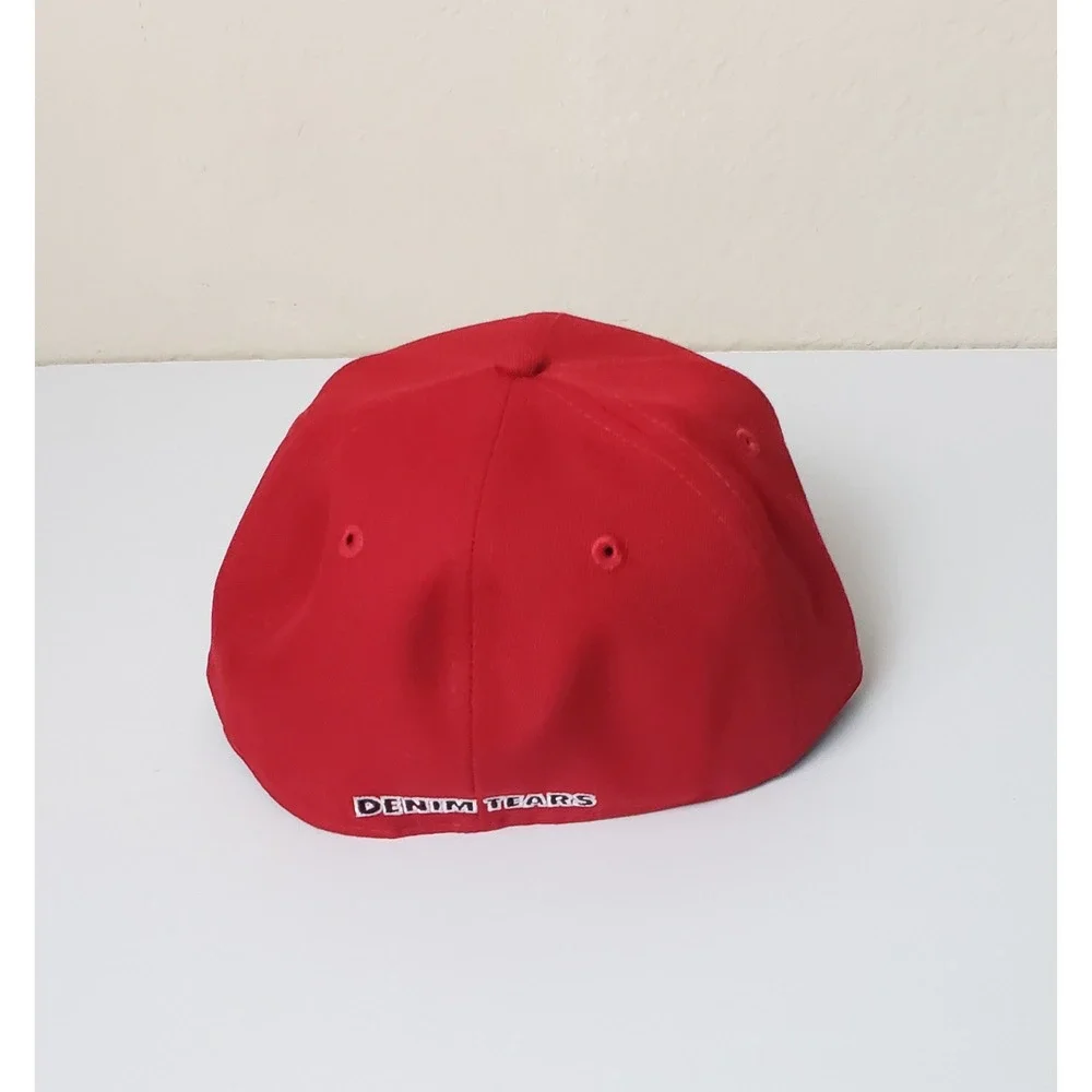 New Era Denim Tears 59FIFTY Fitted Hat Red 7 1/4 Mens Cap Streetwear Designer